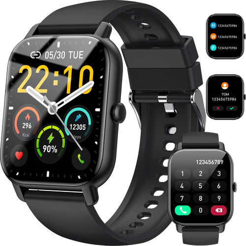 Smart Watch, 1.85" Sports Watch for IP68 Waterproof, 110+ Sport Modes, Fitness Activity Tracker, Ultra Thin Watch.