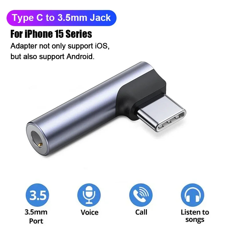 USB Type C Splitter for iPhones 15 USB C or Samsung S23 Ultra