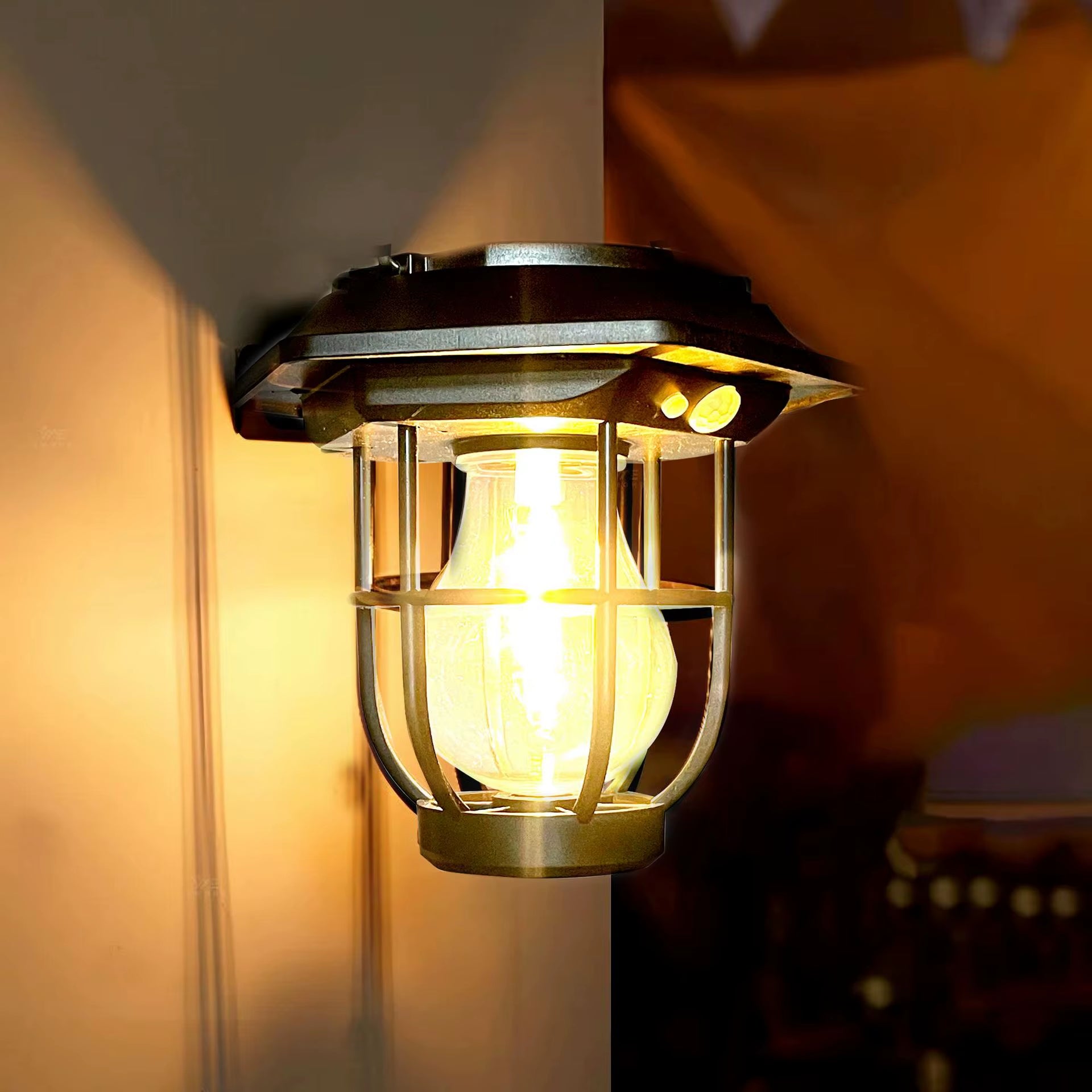 Solar Courtyard Lights, Outdoor Landscape Lighting, Automatic Sensing Tungsten Filament Lights, Garden Floor Lights, Lawn Lights