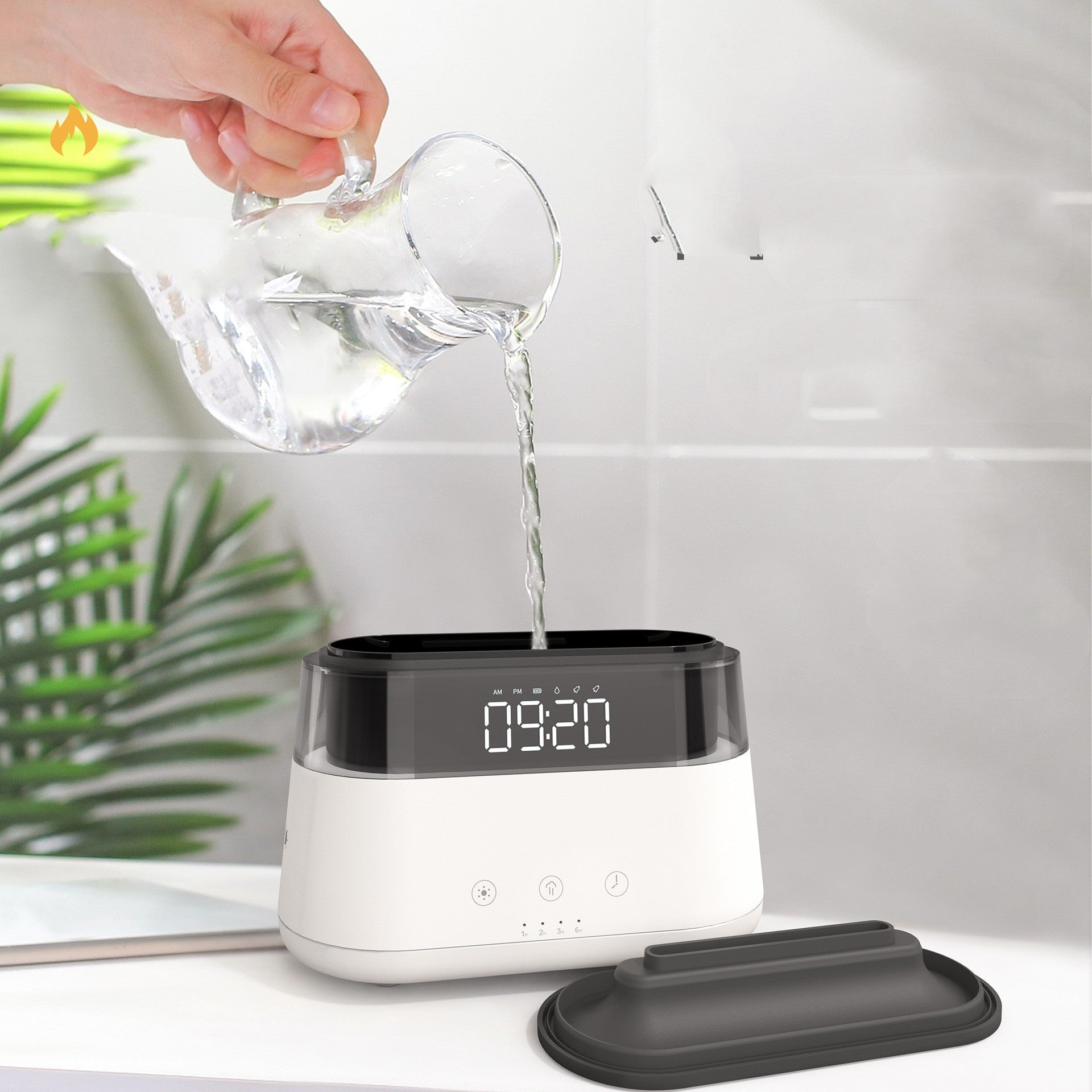 Flame Humidifier with Clock Bedroom of Intelligent Timed Fragrance Spraying Machine for Home Use