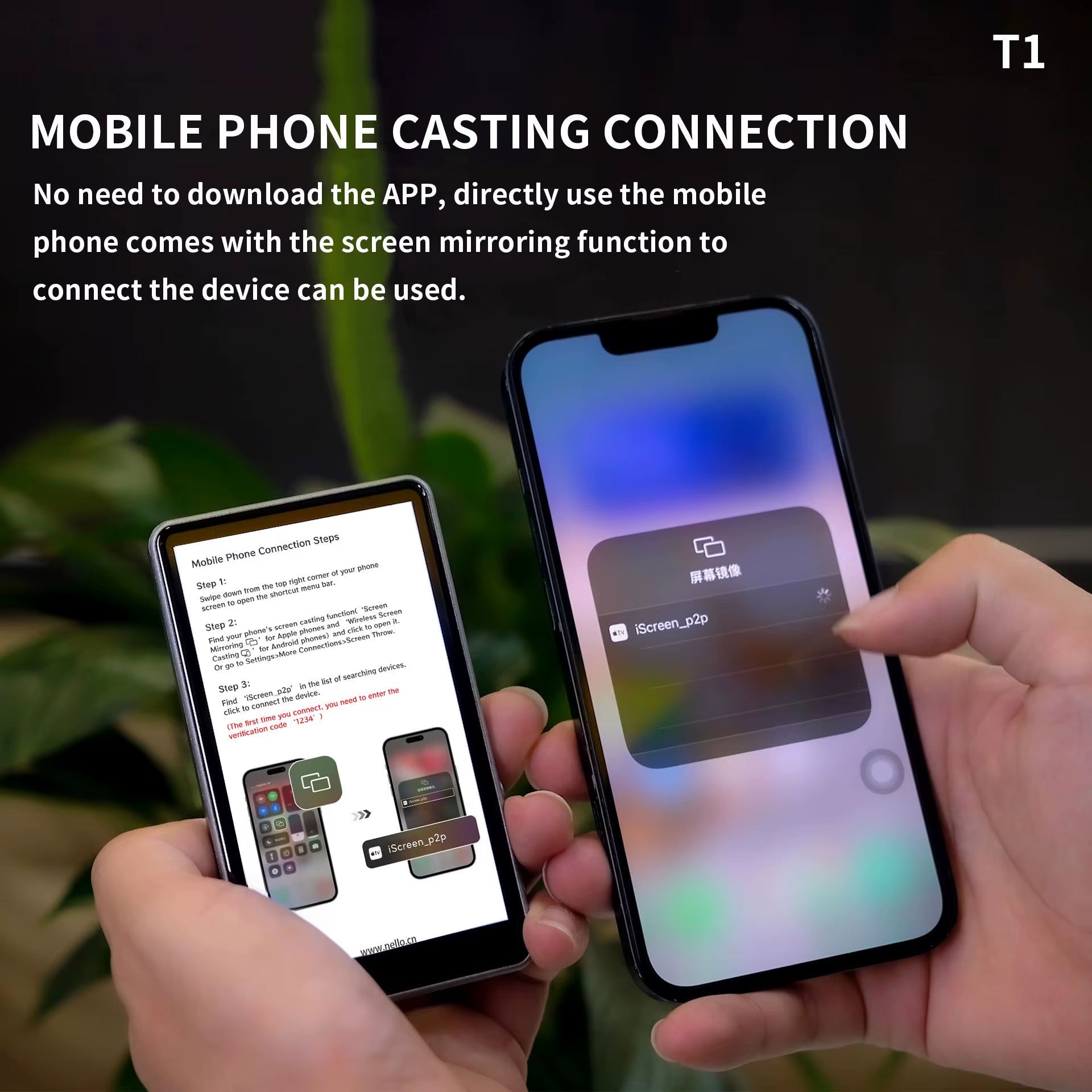 New Magnetic Phone Vlog Selfie Monitor Screen for Phone Rear Camera for Selfie Rear Camera Compatible with Iphone Android