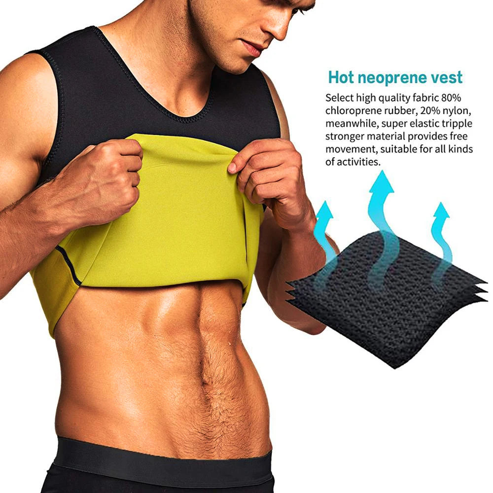Men'S Slimming Body Shaper Modeling Vest Belt Belly Men Reducing Shaperwear Fat Burning Loss Weight Waist Trainer Sweat Corset