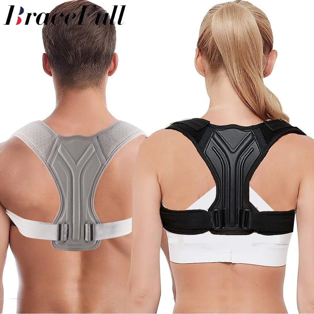 Posture Corrector Unisex Adjustable for Clavicle Support Providing Pain Relief for Neck Back Shoulder Reshape Your Body 1PC
