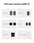 LARK A1 Wireless Microphone for Iphone Android Micphone for Youtube Tiktok Vlogging Podcast Noise Cancellation Mic