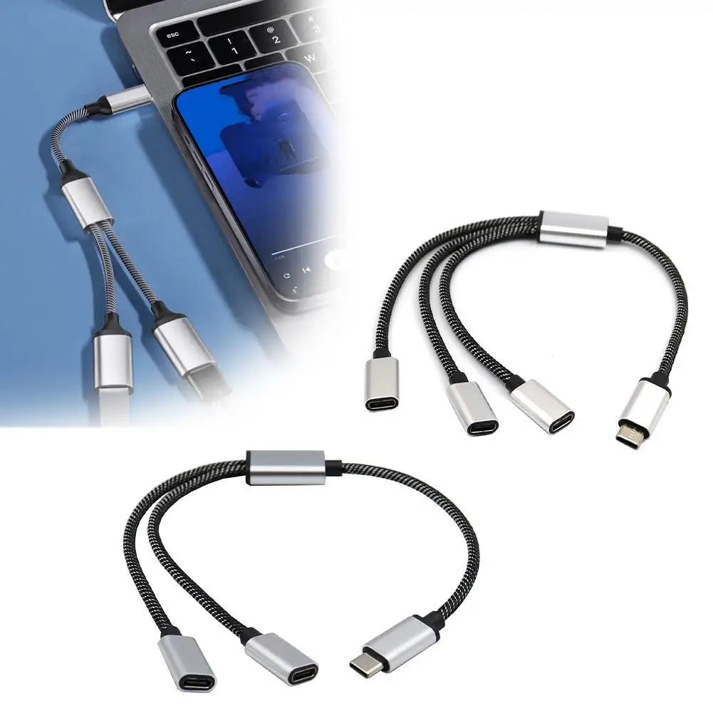 2/3 Port Multi USB Hub Extensions Type C Hub USB Splitter Fast Data Transmission OTG Adapter for PC Laptop Pro