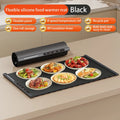 Electric Warming Tray Food Warmer Plate Foldable Portable Smart Food Fast Heating Mat Electric Warming Tray with 8 Tem Setting