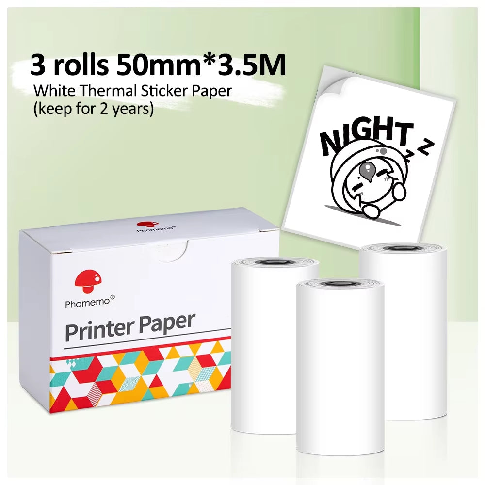 Phomemo M02Pro Mini Portable Thermal Printer Wireless Photo Labeler 300Dpi Inkless Printing 15/25/50/53Mm for Easy Labeling
