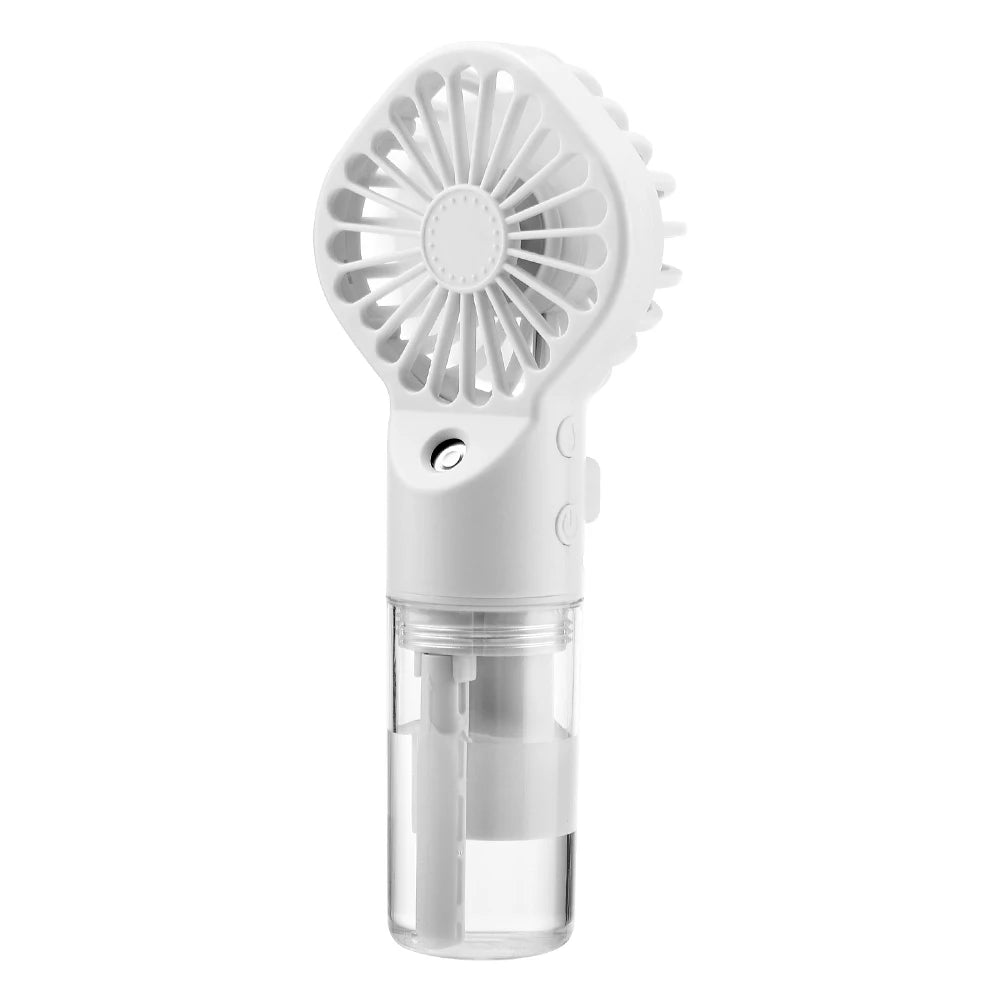 Handheld Spray Fan USB Personal Summer Cooling Fan Humidifiers Spray Hydration Fan 4 Speed Standing Fan for Camping Outdoor