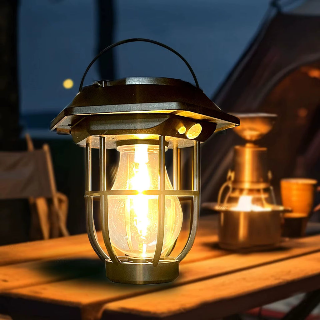 Solar Courtyard Lights, Outdoor Landscape Lighting, Automatic Sensing Tungsten Filament Lights, Garden Floor Lights, Lawn Lights