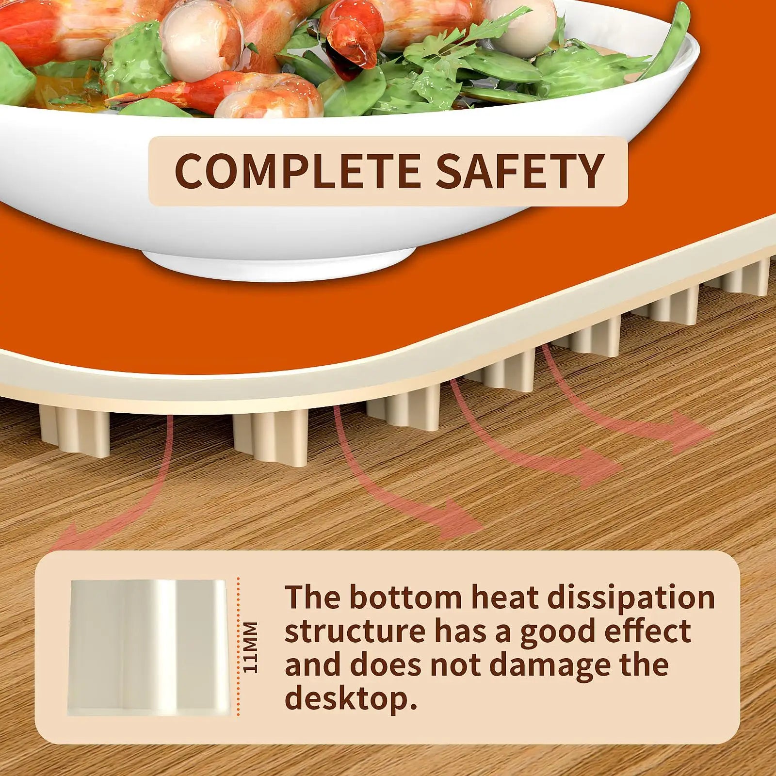 Electric Warming Tray with Adjustable Temperature Smart Warming Plate Silicone Fast Heating for Buffets Party Family Gatherings