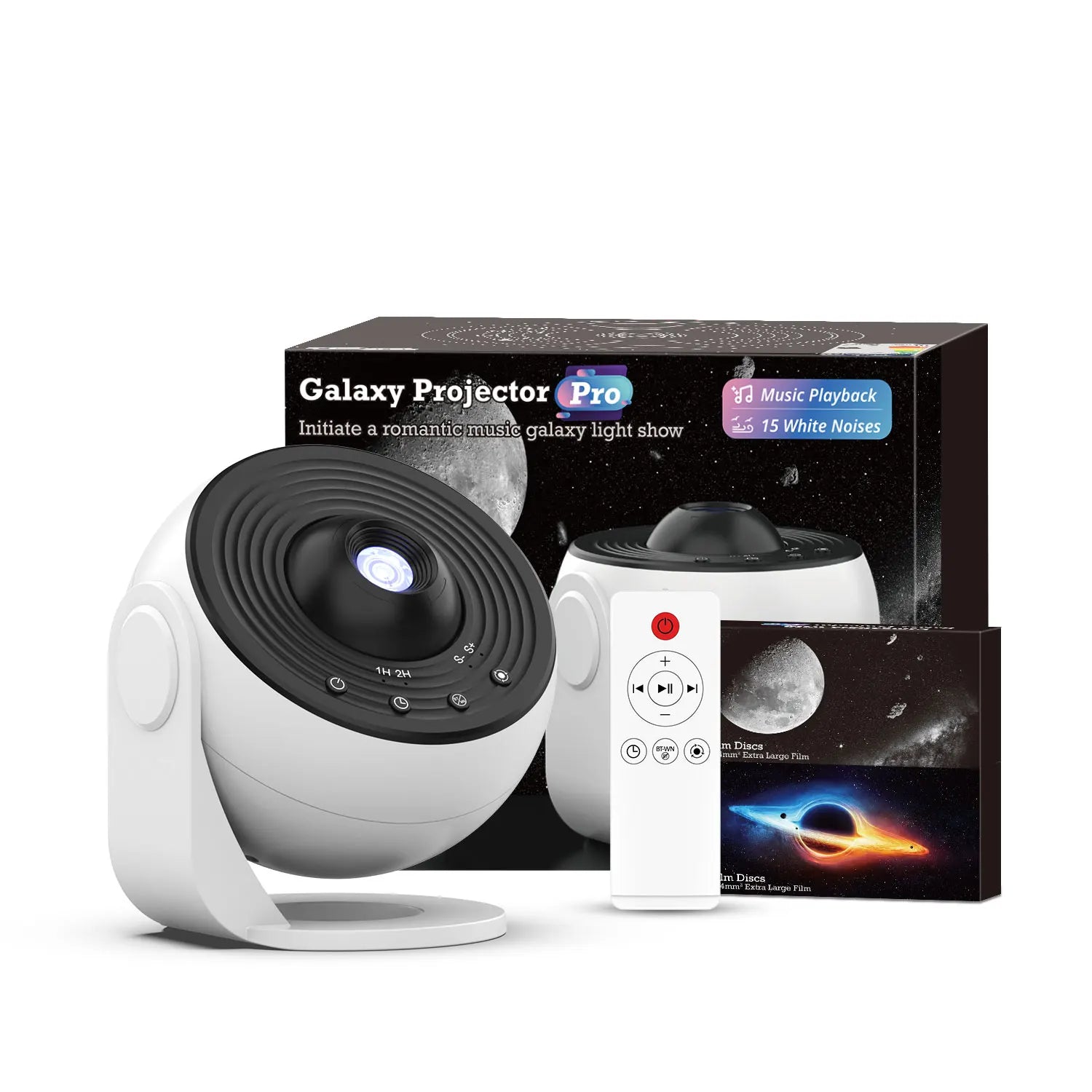 13-In-1 Star Projector Pro 360° Rotating HD Galaxy Projector Pro, with Remote Control White Noise Function, Bluetooth Speaker
