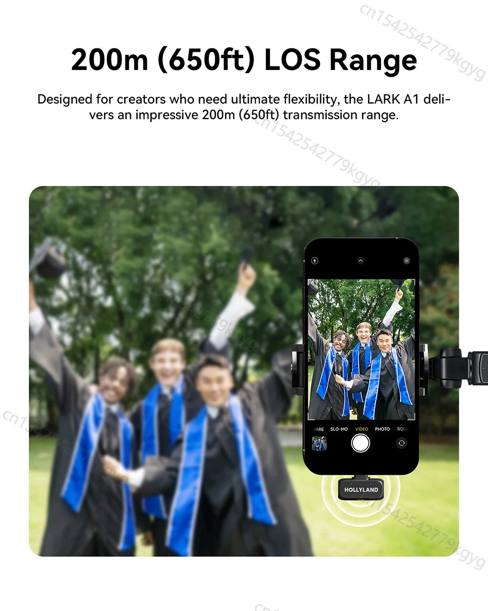 LARK A1 Wireless Noise Cancellation Microphone for iPhone, Android, Youtube, TikTok, Vlogging, Podcast