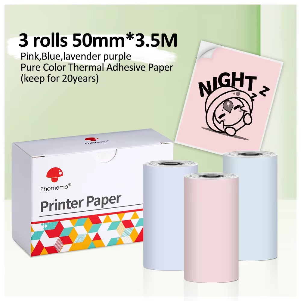 Phomemo M02Pro Mini Portable Thermal Printer Wireless Photo Labeler 300Dpi Inkless Printing 15/25/50/53Mm for Easy Labeling