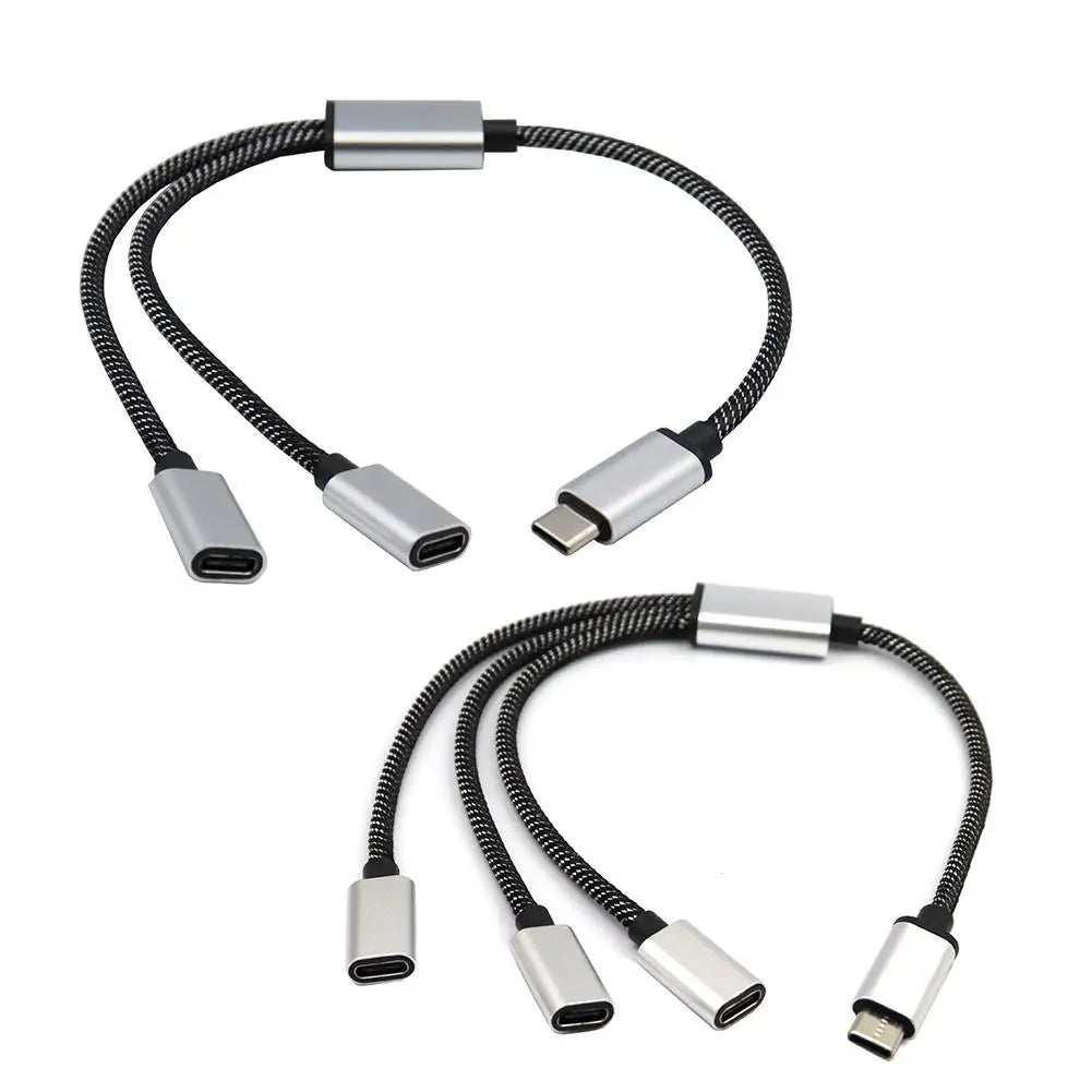 2/3 Port Multi USB Hub Extensions Type C Hub USB Splitter Fast Data Transmission OTG Adapter for PC Laptop Pro