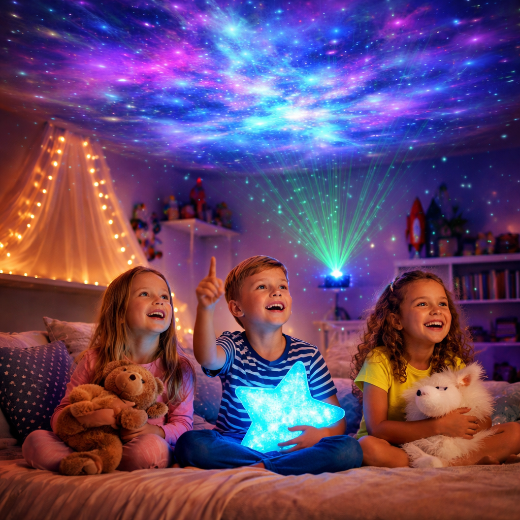 13-In-1 Star Projector Pro with Remote Control, White Noise Function, Bluetooth Speaker